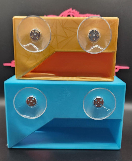 3D Printed Crested Gecko Hide Ledge: Suction Cup Mount