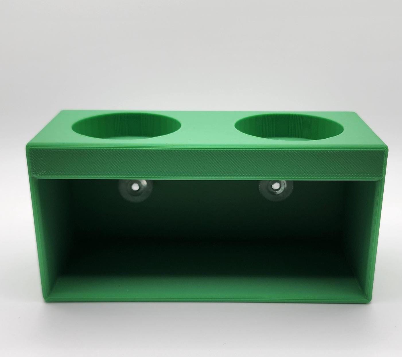 Reptile Food Bowl Hide with Suction cups and 4 1/2 oz bowls