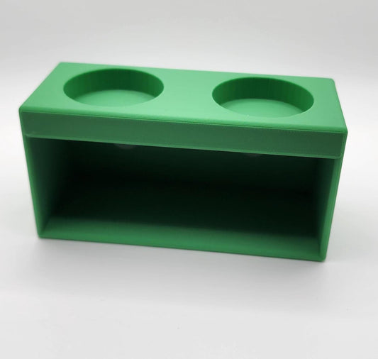 Reptile Food Bowl Hide with Suction cups and 4 1/2 oz bowls