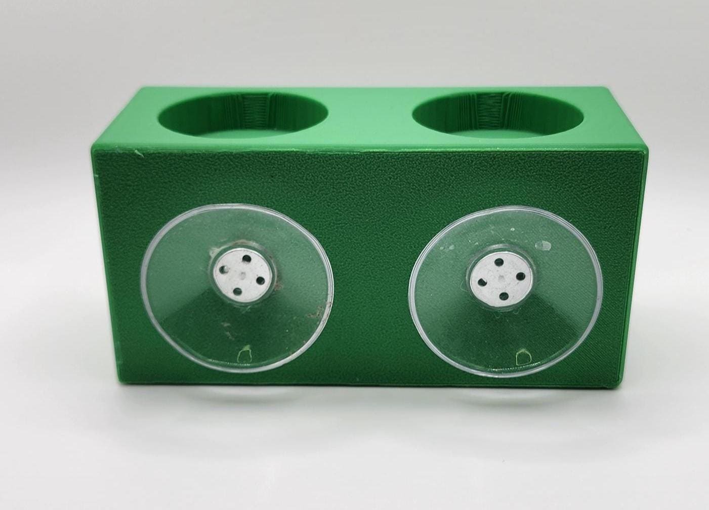 Reptile Food Bowl Hide with Suction cups and 4 1/2 oz bowls